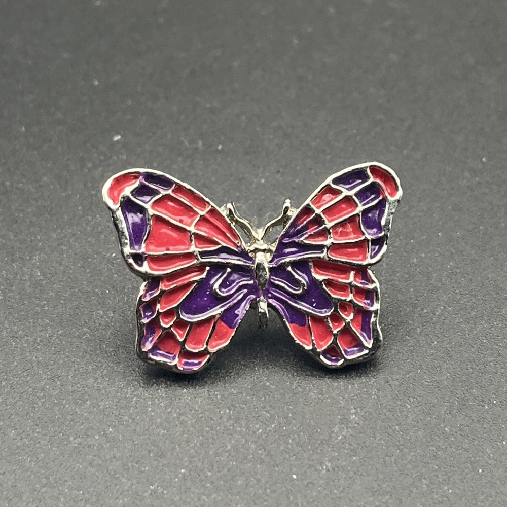 Pink And Purple Butterfly Insect Pretty Lapel Hat‎ Pin